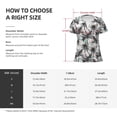thumbnail image 5 of Naloa Hawaii Palms Print T-Shirts Short Sleeve V Neck Tees for Women Fashion Tops Trendy Lightweight Soft Casual Summer Outfits Clothes, 5 of 5