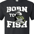thumbnail image 4 of Inktastic Born to Fish T-Shirt, 4 of 5