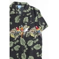 thumbnail image 3 of Ragstock Black Tropical Parrot Hawaiian Shirt, 3 of 3