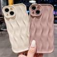 thumbnail image 4 of Water Ripple Pattern Case for iPhone 14 Soft TPU Shockproof Camera Protective Back Cover for Women Girl Curly Wave Frame Phone Case for iPhone 14 6.1 Inch Pink, 4 of 11