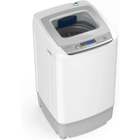 hOmeLabs 0.9 Cu. Ft. Portable Washing Machine - 6 Pound Capacity, Top Loading, 5 Wash Cycles, 3 Water Level Selections and LED Display - Perfect for Apartments, RVs and Small Space