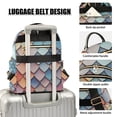 thumbnail image 3 of FORMRS Mini Backpack Purse for Women Travel Daypack Casual Shoulder Bag, Blue Art Pattern, 3 of 7