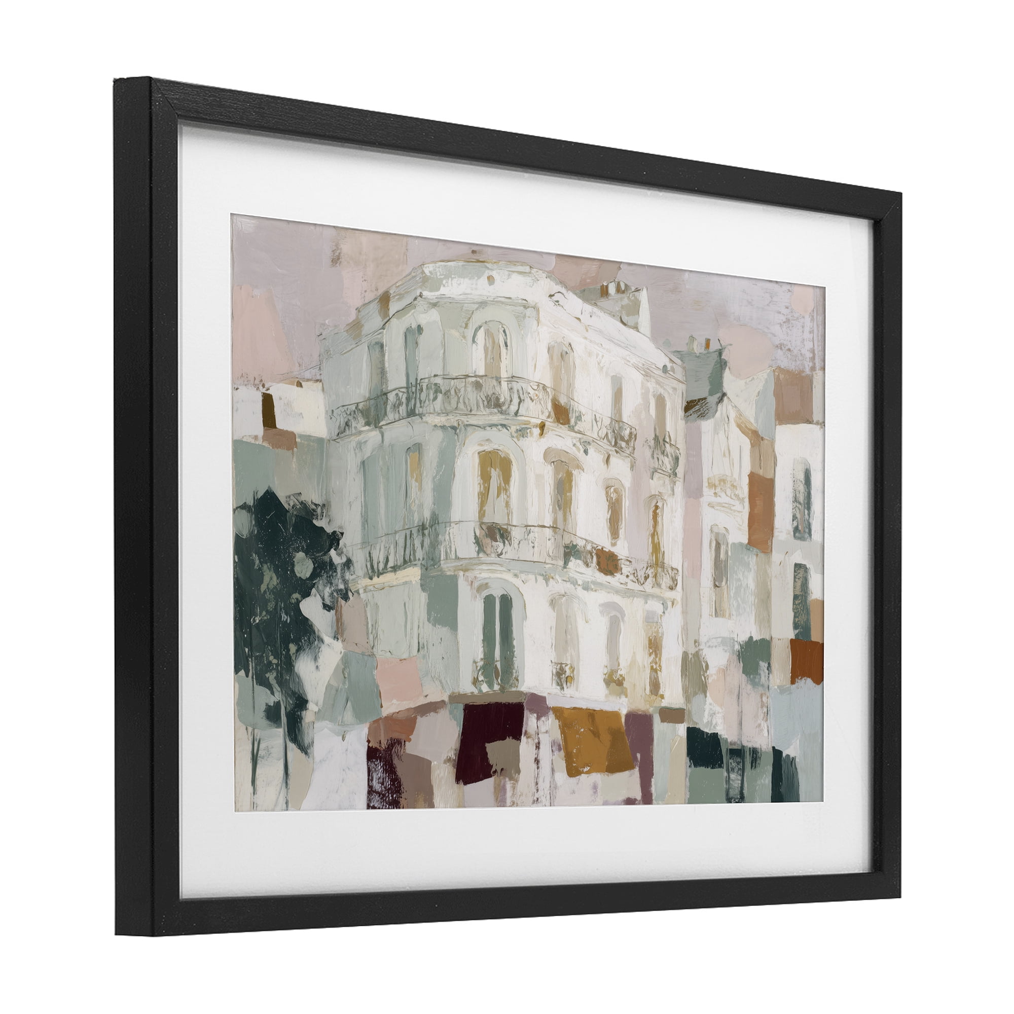 Stupell Industries Barcelona Street Corner Black Framed Print Under Glass, design by Chromatic Storm Studio