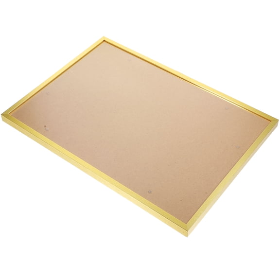 NICEXMAS Clear Picture Frame Golden Aluminium Alloy 1Pack for Wall Mountable Decor