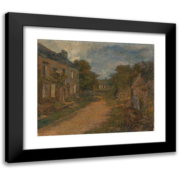 Frank Edwin Scott 14x12 Black Modern Framed Museum Art Print Titled - Millet House