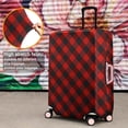 thumbnail image 4 of Red Black Checkerboard Checkered Pattern Luggage Cover Fashion Suitcase Cover Baggage Covers Fit 25-28 Inch Luggage (Go Travel), 4 of 5
