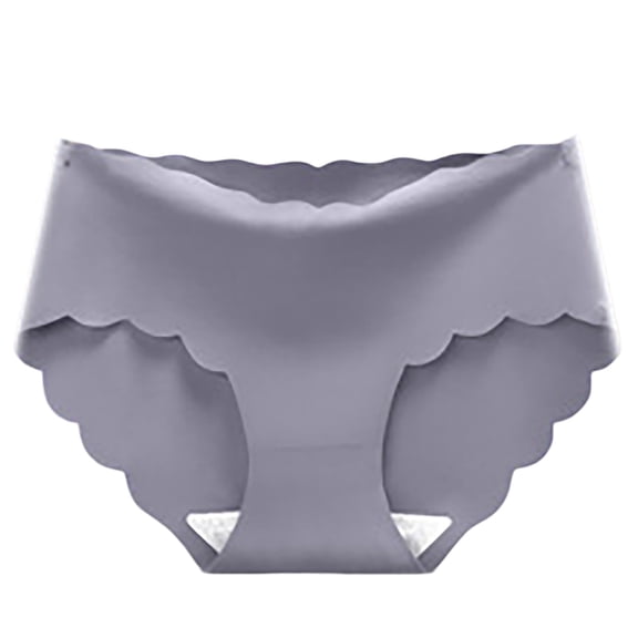 Panties for Women,Seamless Panties Breathable Everyday Triangle Briefs Soft Mid Rise Comfortable Underwear For All Day Wear,Womens Underwear,Grey,L
