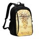 thumbnail image 1 of Disketp Bunch of Grapes Mochila de Viaje Estampada para Laptop con Puerto de Carga USB, Mochila Impermeable para Computadora – Regalo para Hombres y Mujeres, 1 of 7