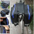 thumbnail image 5 of Saddle Bag Panniers For Mountain Bike Rear Seat Double Luggage Rack With Adjustable Hook Handle Reflective Trim And Large Pockets Rear Rack Bile Lights Electric for E Bikes for Adults Electric 1000w, 5 of 7