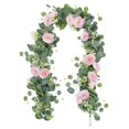 thumbnail image 1 of Arreglo floral con hojas artificiales y arcos versátiles para centros de mesa. Foto: Rosa, 1 of 9