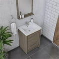 thumbnail image 6 of Alya Bath Sortino 24" Wood Bathroom Vanity with Acrylic Sink in Gray, 6 of 7
