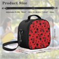 thumbnail image 5 of Jeiento Ladybug Backpack for Girls 6-8 8-10 10-12 Elementary School Kids Bookbag with Lunch Box and Pencil Case 3 In 1 School Bags Satchel Daycare Bag Red, 5 of 7