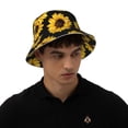 thumbnail image 5 of Vsdgher Sunflower 6 Print Bucket Hat for Men&Women Bucket Hat Reversible Summer Double-Side-Wear Travel Gardening, Beach, Camping, Hiking, Fishing Cap, 5 of 5