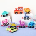 thumbnail image 3 of Dinosaur Drag Digital Train Early Education Puzzle Building Block Color Wooden Toy, 3 of 9