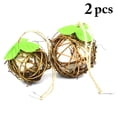 thumbnail image 2 of Bird Chewing Ball Hanging: 2PCS Vine Cotton Parrot Cage Toy Parakeets Bite Toy, 2 of 10