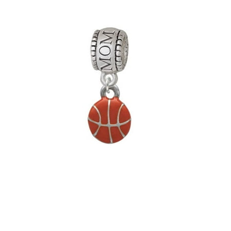 Mini Basketball - Two Sided - Mom Charm Bead