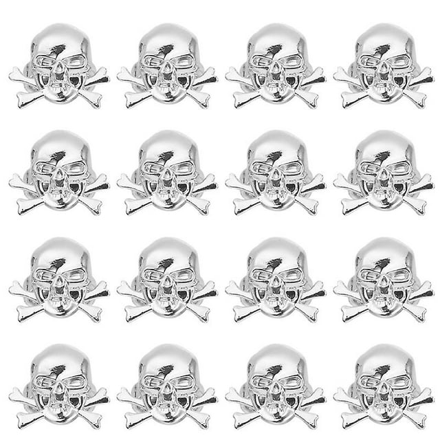 48 anillos de calavera pirata de Halloween para decoraciones de Halloween.