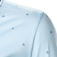 thumbnail image 4 of Sngxgn Men's Short Sleeve Cotton Polo Shirt in Classic Fit(Sky Blue,S), 4 of 9