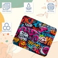 thumbnail image 3 of Graffiti Square Gaming Mouse Pad Desk Mat, 8.3x9.8 Inch, Non-Slip Rubber Bottom, Printed, Suitable for Office and Gaming, 3 of 6