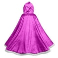 thumbnail image 4 of Favoffer Winter Girls Dress Up Hooded Cape Long Length Elegant Princess Cloaks Big Girl Capes Soft Breathable Party Daily Travel Home 3-12 Years, 4 of 7