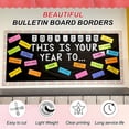 thumbnail image 3 of Uxcell 6 Roll Bulletin Board Borders, 196.8Ft x 2.3Inch Scalloped Border Poster Borders Pure Color, Multicolor, 3 of 5
