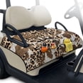 thumbnail image 2 of COEQINE Golf Cart Seat Cover Blanket Towel Accessories, Portable Foldable Design with Carry Handle, Universal Fit for EZGO/Yamaha/Club Car with 4 Pockets, Cow Leopard Print, 2 of 8