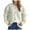White-02, variant on HTNBO Women's Cable Knit Cardigan Sweaters Long Sleeve Button Down Crewneck Jackets Loose Casual Ribbed Knit Sweater Coats