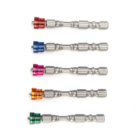 

5pcs Single Head Magnetic Screwdriver Bit Driver Electric Set Anti-Slip Screw Hex For Power Tools