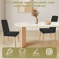 thumbnail image 5 of Jokapy 4 Pack Chair Covers for Dining Room, Stretch Chair Protector Slipcovers, Black, 5 of 8