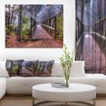 thumbnail image 1 of Beautiful Bridge Over Creek - Landscape Photo Canvas Art Print, 1 of 3