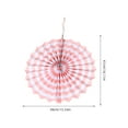 thumbnail image 2 of FESTFENDS 1Set Pink Rose Gold Paper Fan Garland Wedding Decoration Romantic .11X15.33X0.79in, 2 of 8