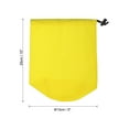 thumbnail image 2 of Uxcell Stuff Sack, 5x10 Inch Waterproof Outdoor Sack Drawstring Dust Flap Bag for Camping, Yellow, 2 of 7