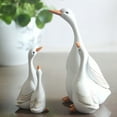thumbnail image 6 of ICERUN 2Pcs Garden Statues,Resin Mother and Duckling Sculpture Lawn Ornaments,Plant Harmony Garden Sculptures,Style5, 6 of 7