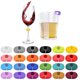 thumbnail image 1 of 24 Pieces Wine Glass Charms Labels, Silicone Wine Glass Beverage Markers, Compatible with Bar Party Martini Cocktail Champagne Stemware, 1 of 5