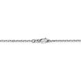 thumbnail image 4 of 14K White Gold necklace Cable chain Round Diamond-cut 24 in 1.8 mm, 4 of 5