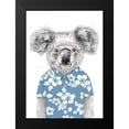 thumbnail image 2 of Solti, Balazs 14x18 Black Modern Framed Museum Art Print Titled - Summer Koala (Blue), 2 of 5