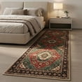 thumbnail image 2 of Runner Rugs for Hallway, 2x8 Washable Soft Non Slip Floor Rugs for Kitchen, Modern Mat for Living Room Bedroom Entryway Red & Green, 2 of 7