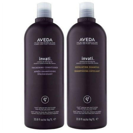 Aveda Invati Exfoliating Shampoo & Thickening Conditioner 33.8 oz PUMPS