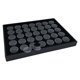 thumbnail image 3 of Tarros portátiles de cuero sintético para guardar gemas, soporte para diamantes y piedras preciosas, caja de joyería con bandeja 2.6x1.4cm, 3 of 8