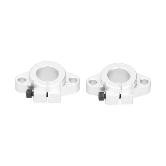 Riel guía de varilla de soporte, 2 piezas, soporte de riel lineal de guía de varilla, sujeción de riel de movimiento lineal de aluminio, características mejoradas