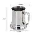 thumbnail image 2 of CUISINOX Double Walled Stainless Steel Beer Mug Stein, 17 oz., 2 of 2