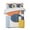 Orange, Navy, Yellow, variant on Quilts Twin XL Size Bedding Set, Orange Blue Yellow Lightweight Quilted Comforter, Geometric Farmhouse Stripes Soft Reversible Bedspread Coverlet with Pillow Covers for All Season, 68" x 98"