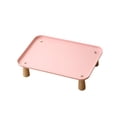 thumbnail image 3 of Comedero elevado para perros y gatos. Comedero y bebedero con soporte elevado y estante lavable. Rosa, 3 of 9