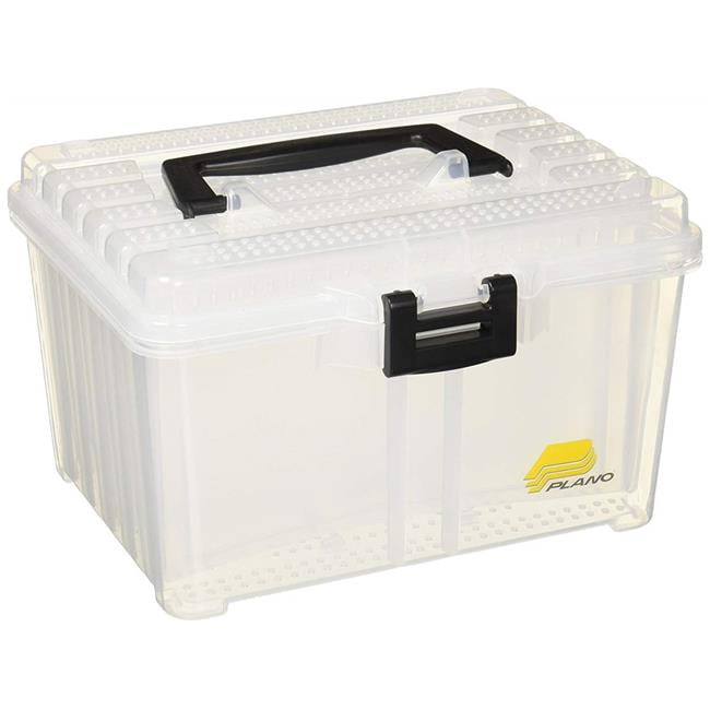 Plano HydroFlo Spinnerbait Box Stowaway with 3 Adjustable Racks, Clear