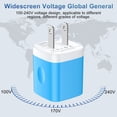 thumbnail image 2 of USB Wall Charger Block, 3 Pack KIGPOZI Type C Charger with 6FT USB C Charging Cable Type C Cable Cord USB to Usb C Cable, USB Charging Block Android Charger USB Brick USB Plug Adapter[Blue], 2 of 8