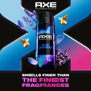 AXE Fine Fragrance Collection Premium Deodorant Body Spray For Men With 72H Odor Protection And Freshness Blue Lavender Infused With Lavender, Mint, And Amber Essential Oils ,4 oz