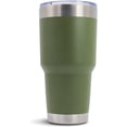 thumbnail image 1 of Gobelet Isolé sous Vide en Acier Inoxydable avec Couvercle (Vert, 30 Onces), 1 of 5