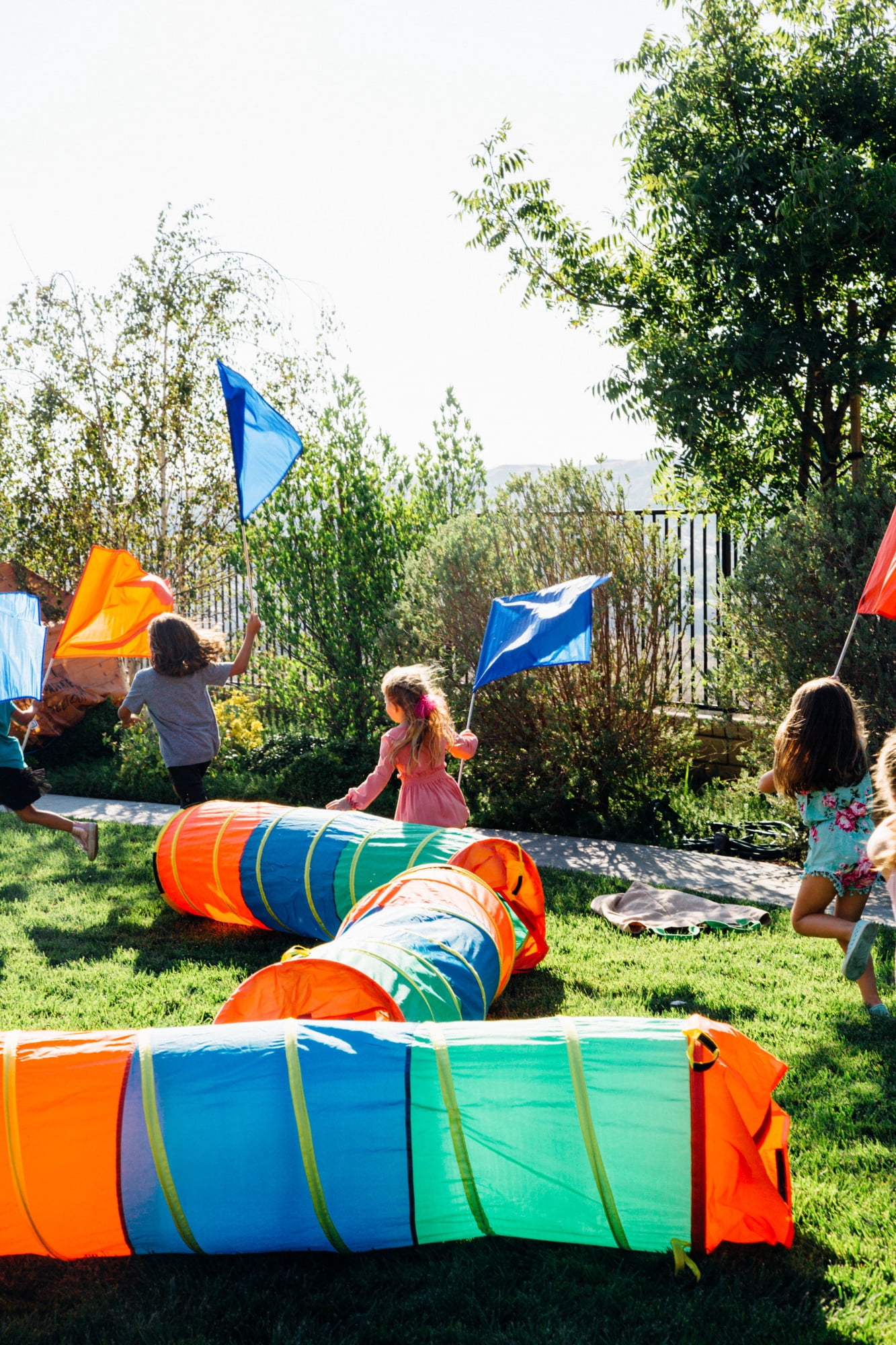Pacific Play Tents Color Flag Set Blue 12 Per Set 24 in X 24 in X 48 in