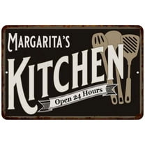 Margarita's Kitchen Sign Metal Wall Decor Dift 8x12 208120019309