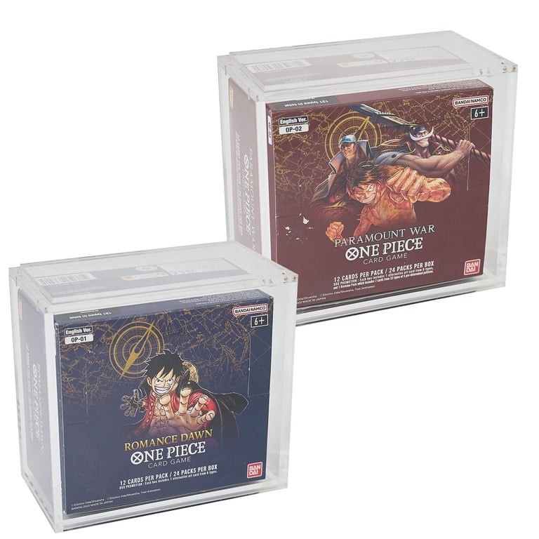 one piece booster box display case One Piece Acrylic Booster Box Display Case Box, Framing/display Quality  Grade Fits Only OP-1 and OP-2 Original Print Run